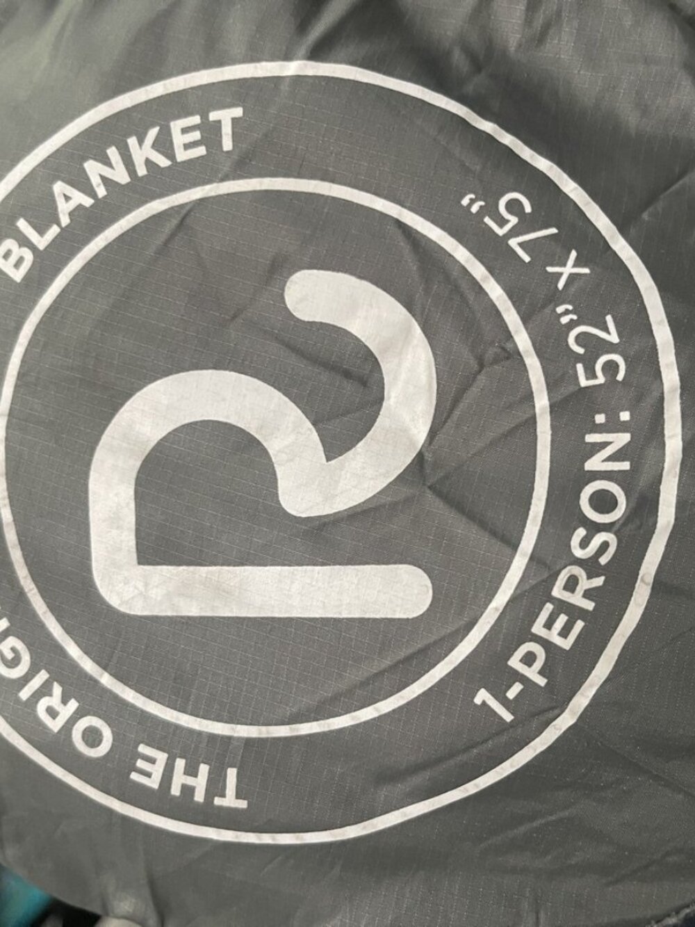 Rumpl The Original Puffy Blanket Black 1 Person 52 x 75”